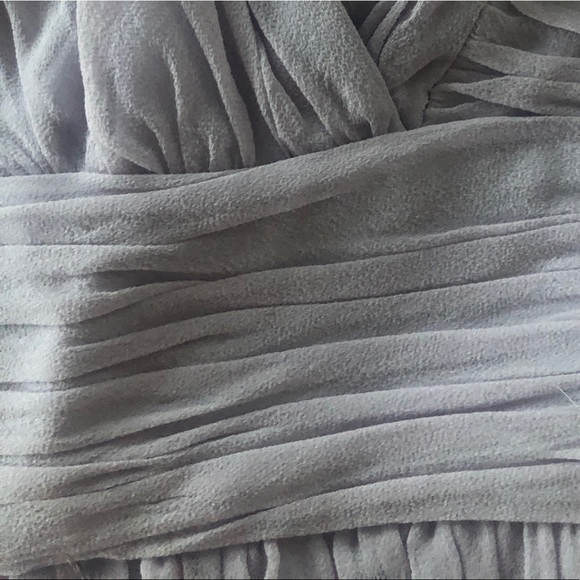 Donna Morgan Light Purple Silky Lined Dress - Picture 6 of 12